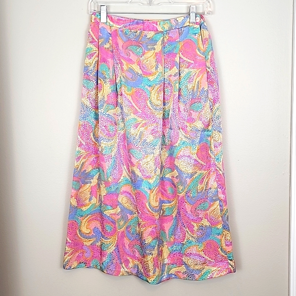 VINTAGE 90s Paisley Skirt